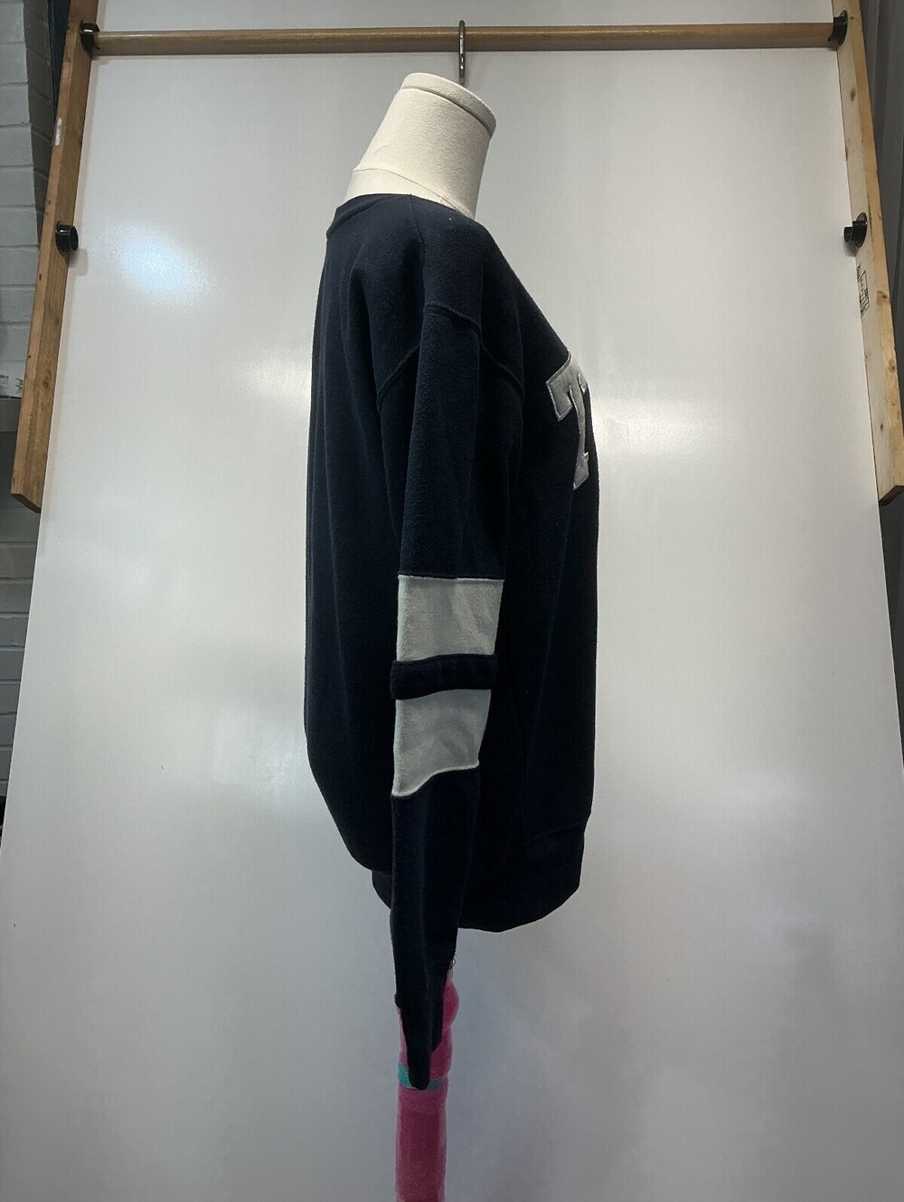 New York Popular S TEXAS Navy Womens Sweatshirt Preppy - Picture 6 of 9